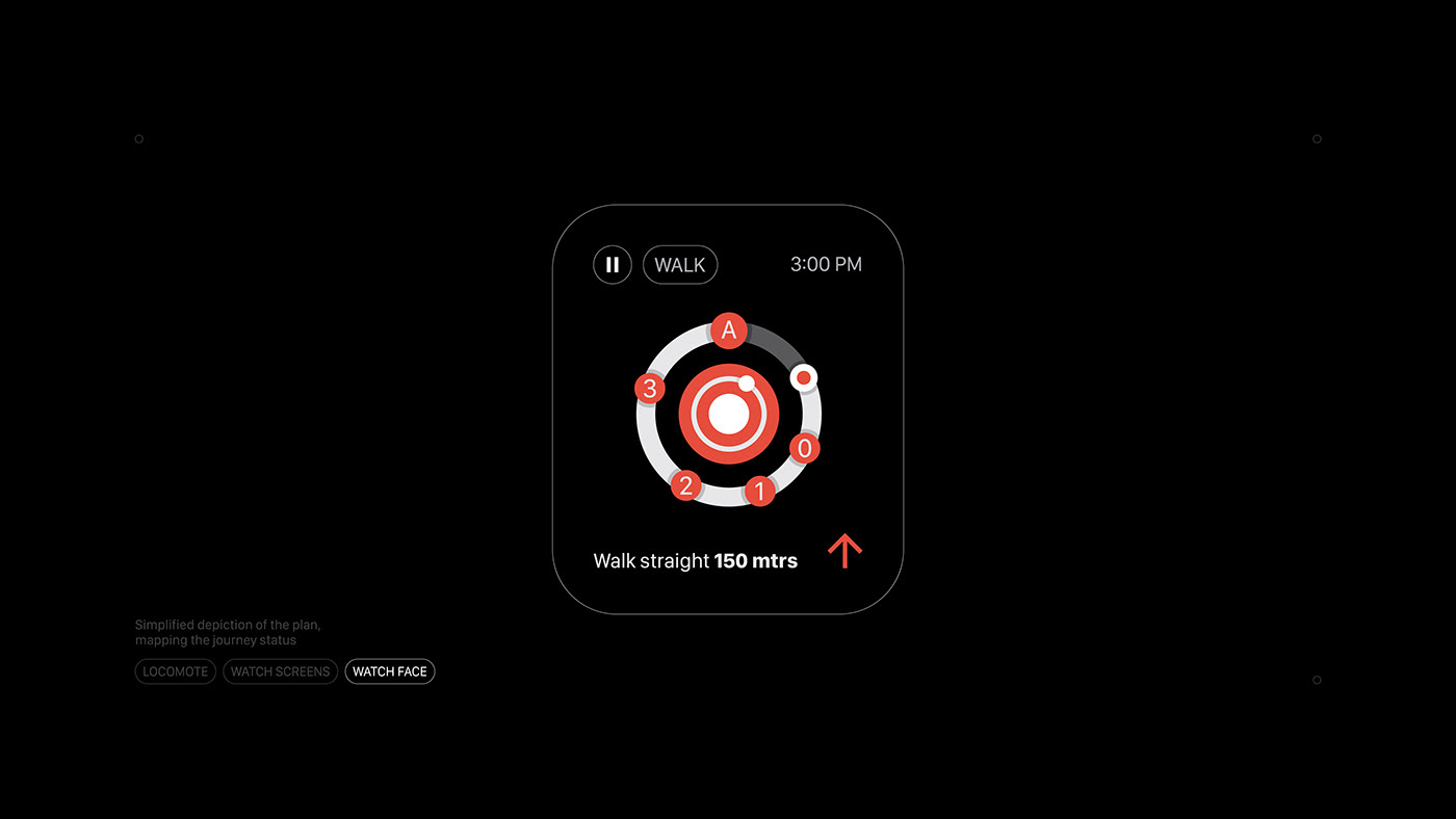 Adobe Portfolio application app uiux UI apple interaction design smart watch branding  adobeawards