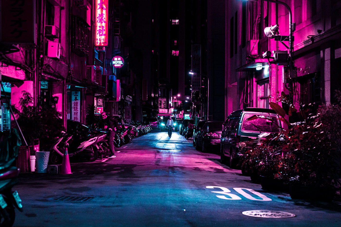 Bladerunner Cyberpunk glow longexposure neon night streets taipei taiwan Urban