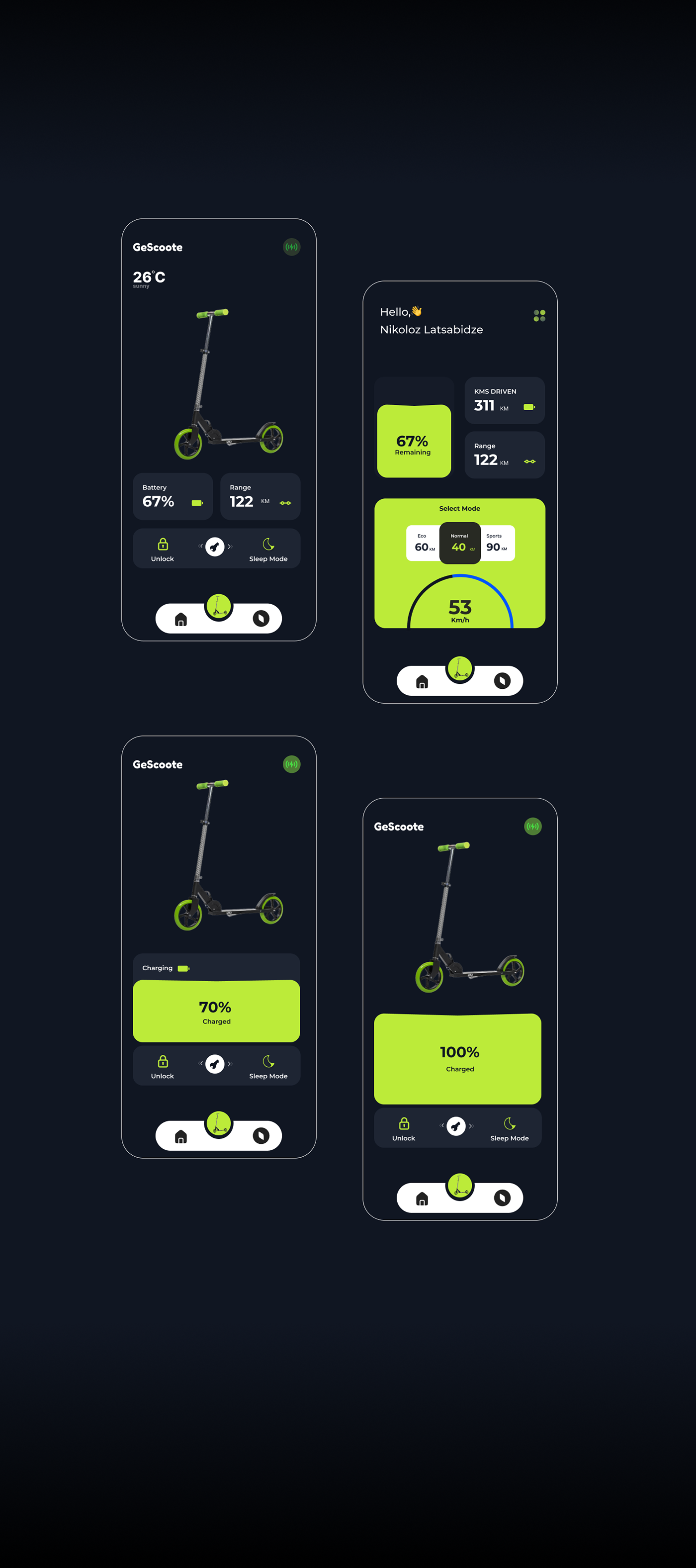 design Figma UI/UX ui design ux app design ux/ui Mobile app Scooter electric