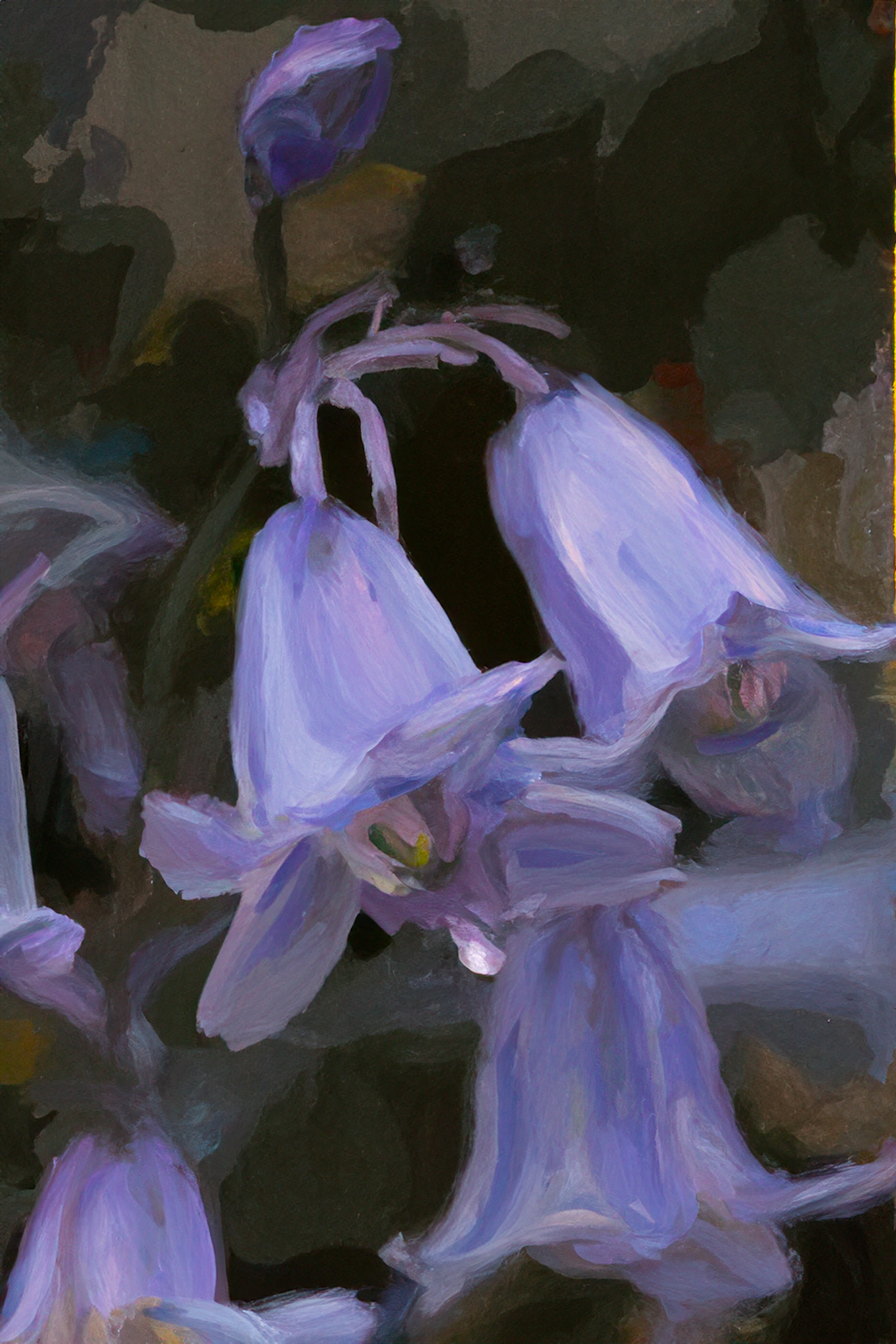painting   Digital Art  Flowers art purple