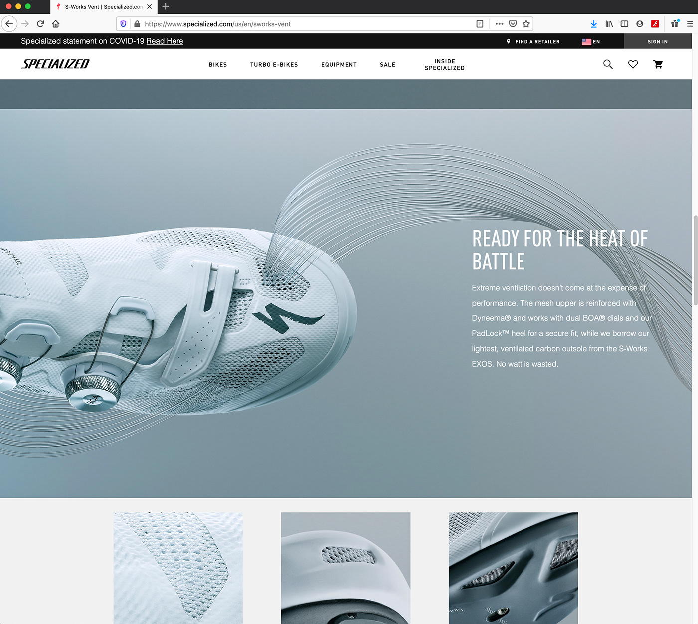 3D biking CGI Product Photography shoe sports Bike footwear studio vent