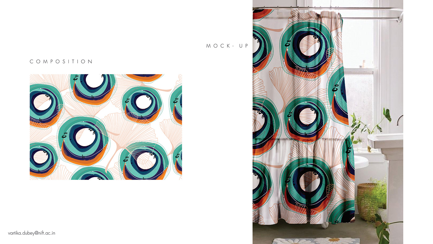 oceans pattern print design  prints surface designing textile textile design 