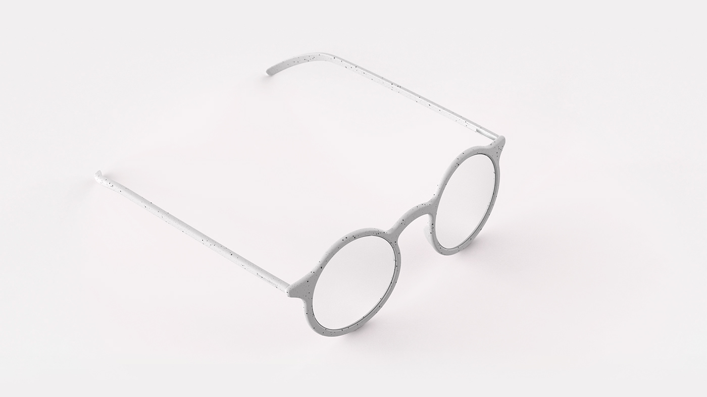 glasses Sunglasses eyewear optical product design industrial concept minimal speckled