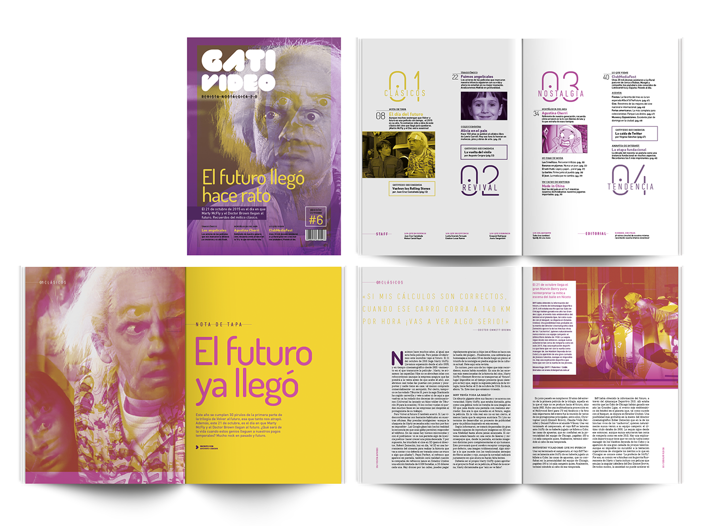 cosgaya tipografia editorial Layout revista magazine typography   noventas alf gativideo