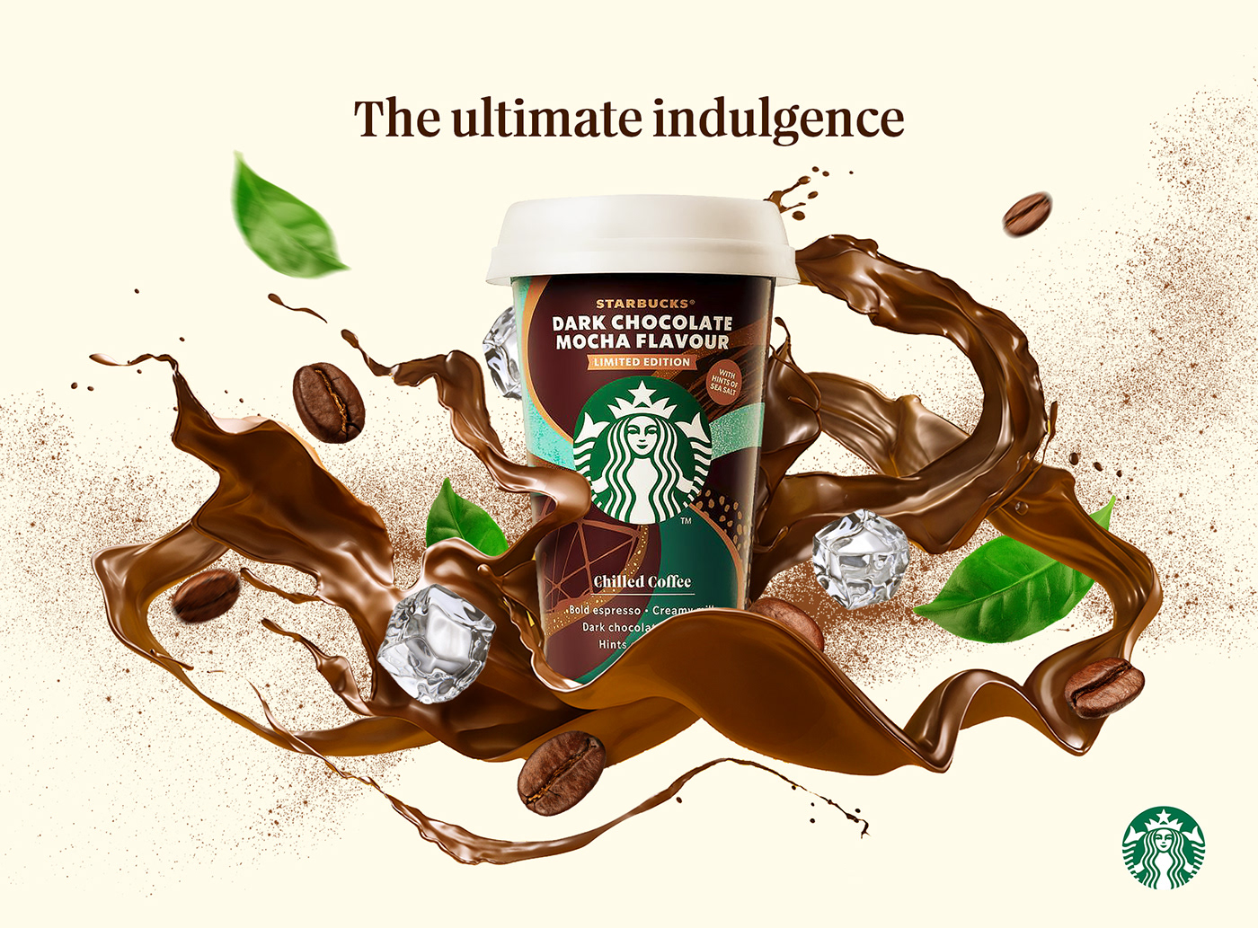 Advertising  beverage chocolate Coffee Food  graphic design  marketing   Phtotoshop Socialmedia starbucks
