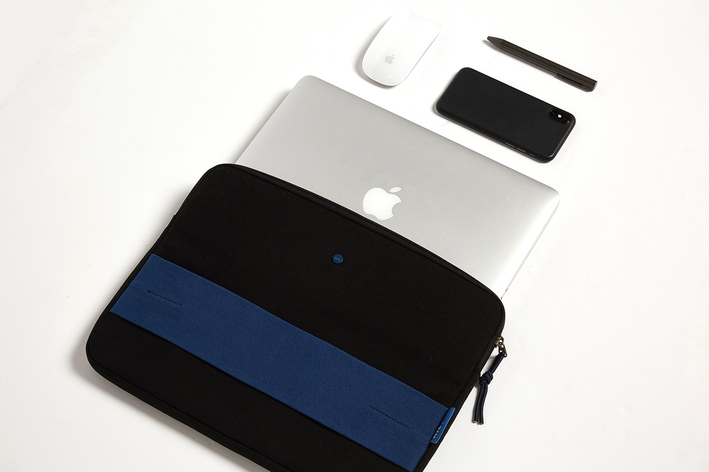 Laptop pouch bag macbook H75 sleeve case minimal blue