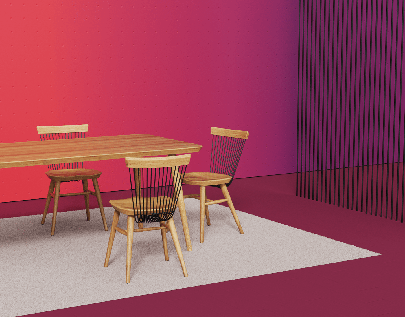 chair furniture Hayche industrial design  keyshot Lamp Photorealistic Rendering product visualization rendering table