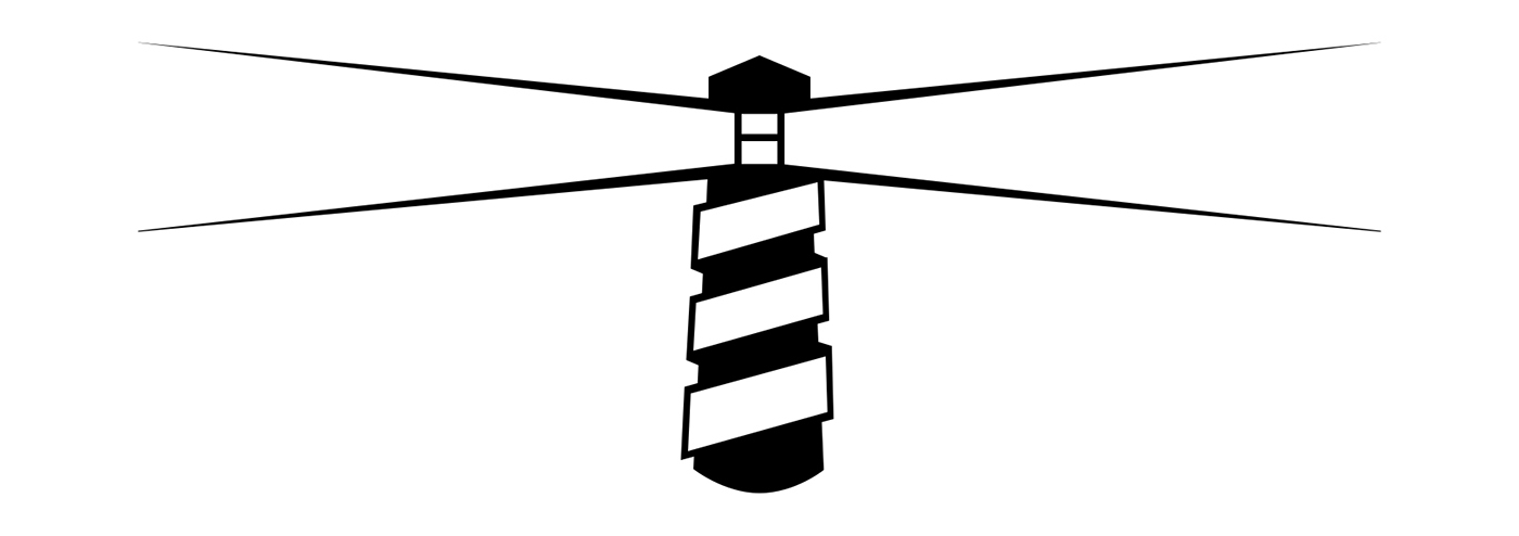 barber lighthouse logo design Icon