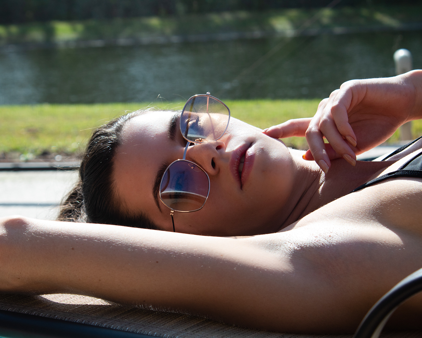 photo Sun Photography  digital women female bikini Pool portrait Editing 