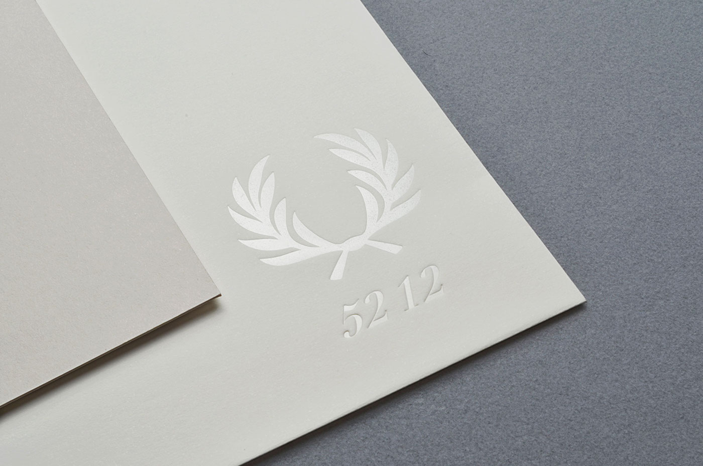 fred perry The Bakery Moscow Invitation Foil Blocking