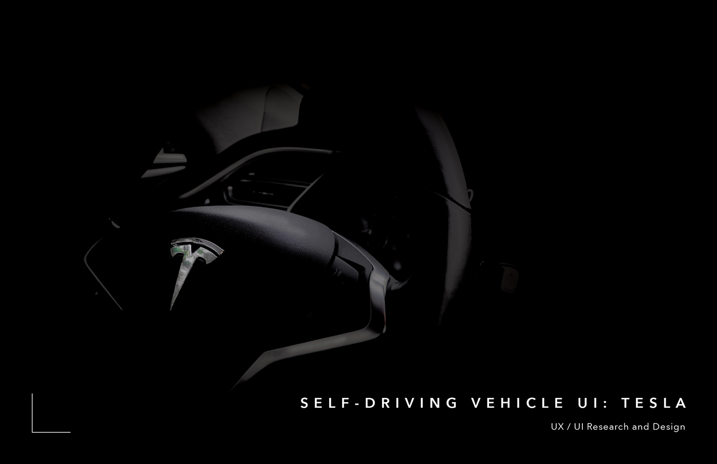 Self Driving Vehicle UI Tesla