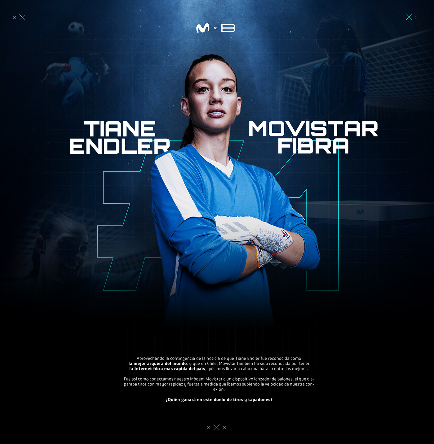 Futbol movistar Movistar fibra publicidad Telefonica tiane endler campaign ads ad
