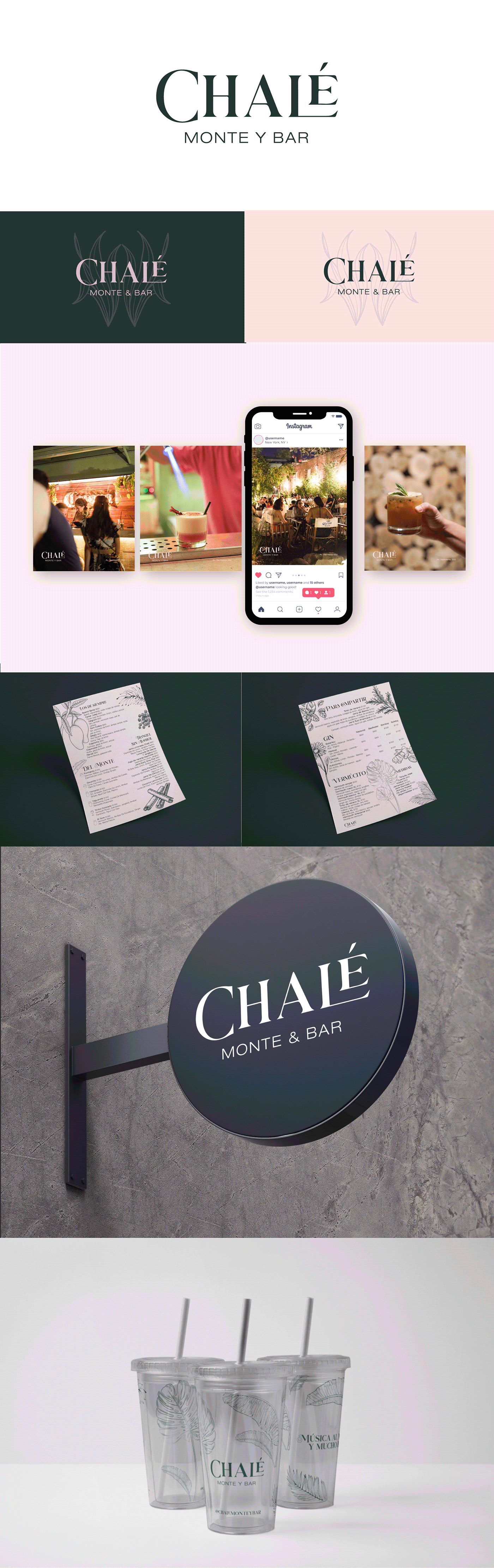 бар branding  chaco restaurante Fotografia Logotipo marca logo identity Graphic Designer