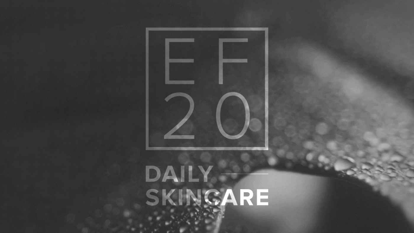 A black & white sample teaser video produced for EF20, a skincare brand from Switzerland