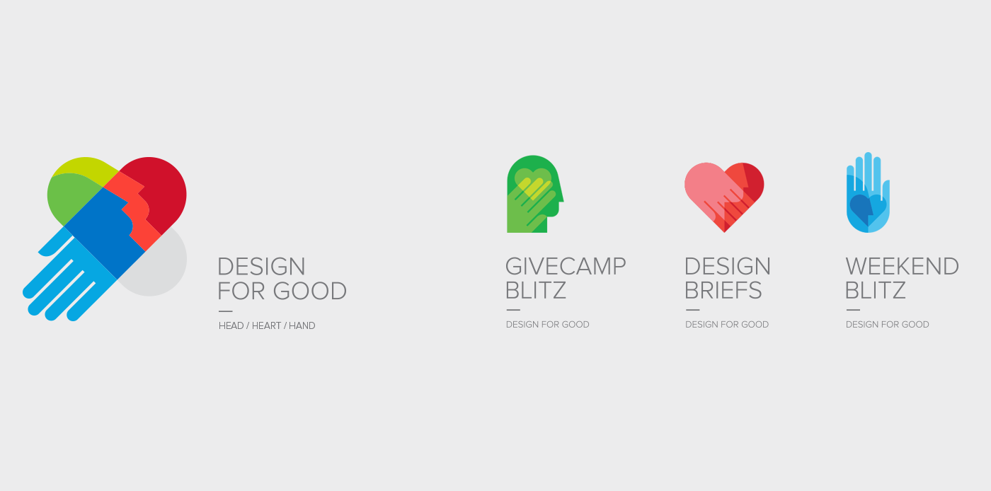 aiga Design for Good logo Branding idenity identity mark bold graphic empathy