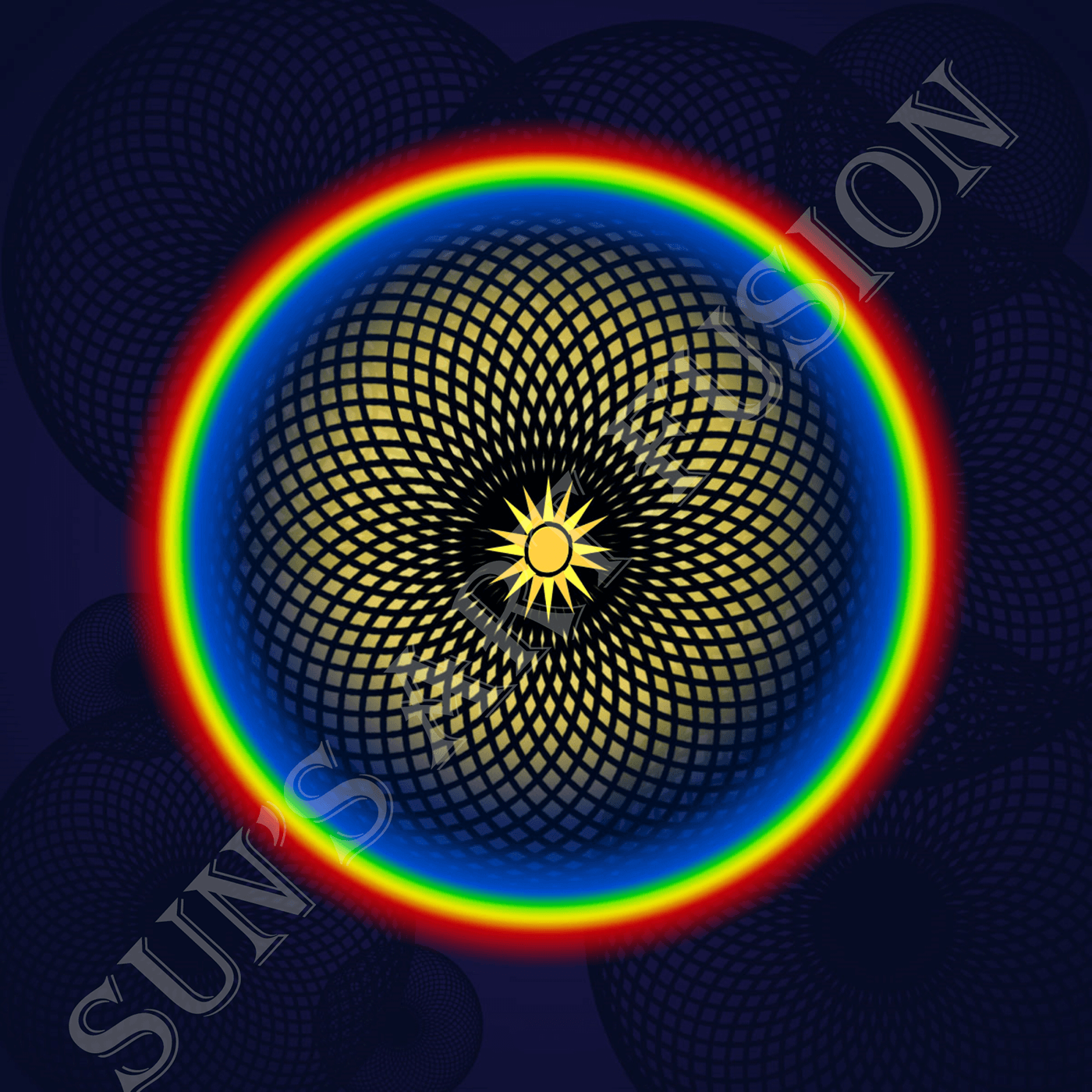rainbow colorful circle geometric Digital Art  Graphic Designer Adobe Photoshop Illustrator adobe designer
