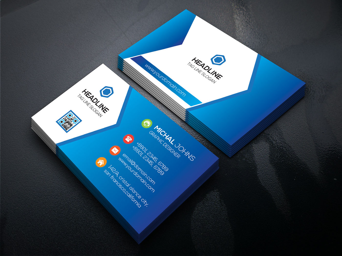 black business card Blue Business both side business card Business card design creative business card flyer Graphic Business Green Business