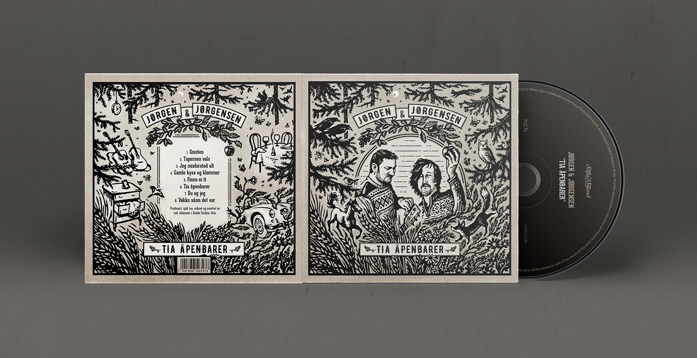 music Packaging record cover ILLUSTRATION  Retro Craftmanship