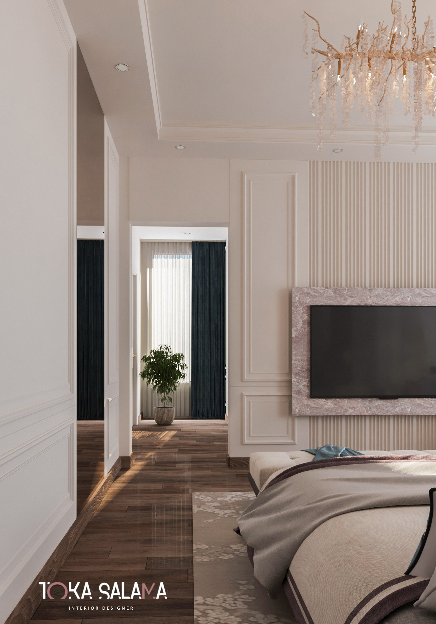 architecture bedroom CGI corona elegant interior design  Masterbedroom  Render visualization