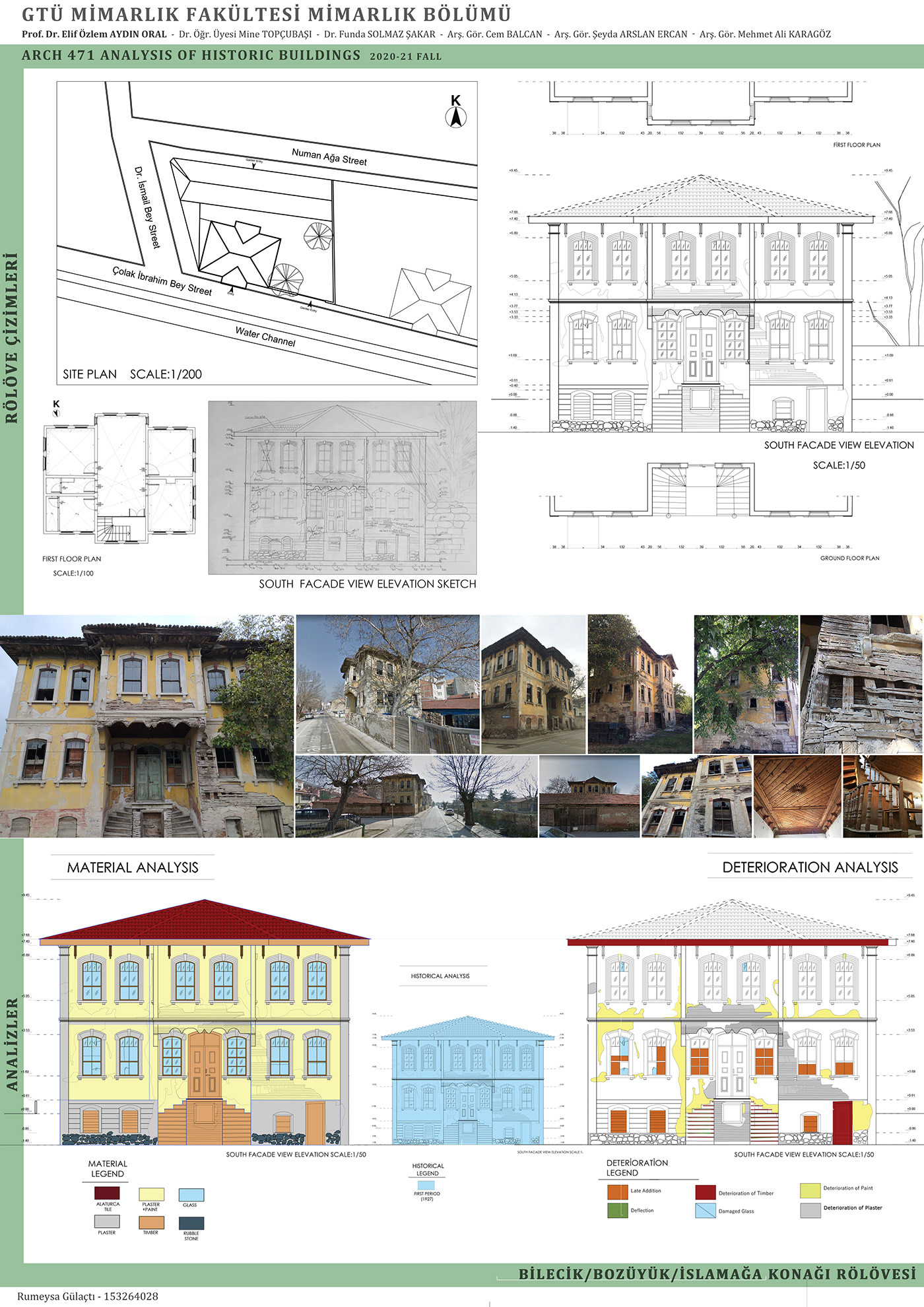 architectural survey architecture conservation Deterioration Historical Building historical classification inventory recording material restoration survey measurement