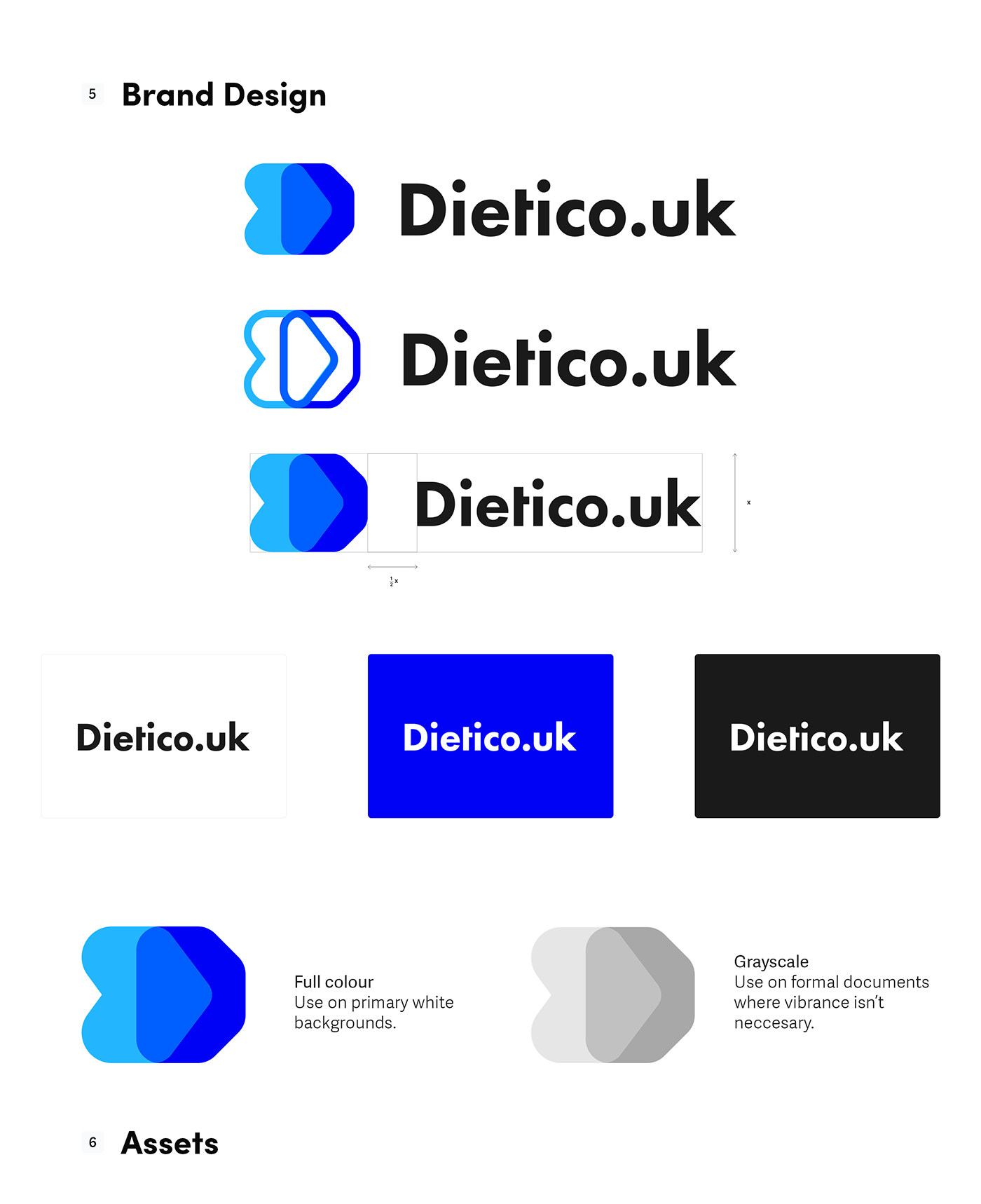 diet blue healthcare health care branding  design modern minimal identity development