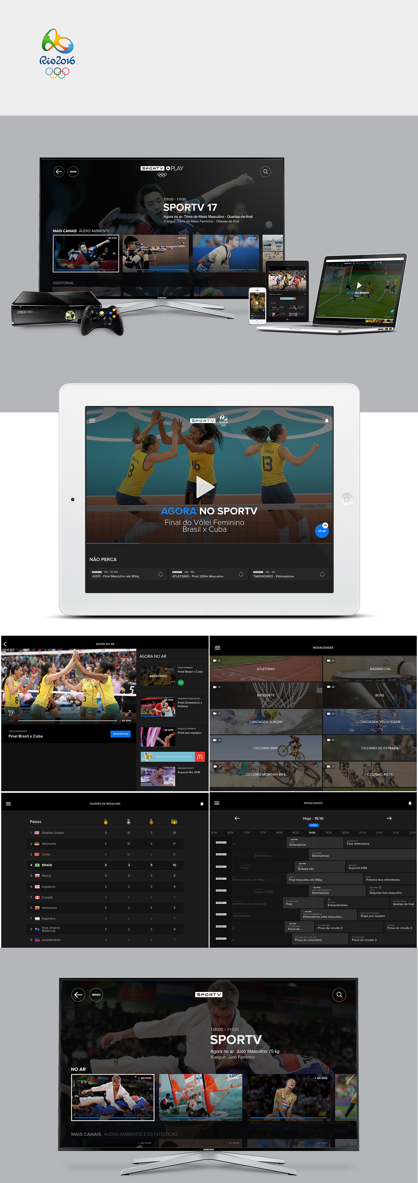 Olympic Games rio 2016 Olympic Games Rio design app design app ui UI ux