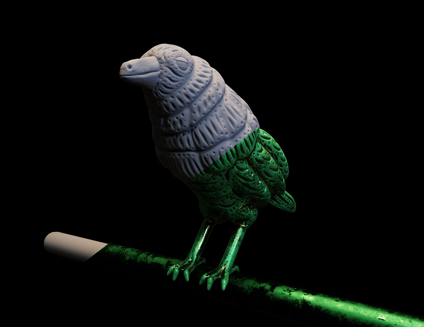 3D animal bird CGI Game Art modeling Nature Organicmodeling Render Zbrush