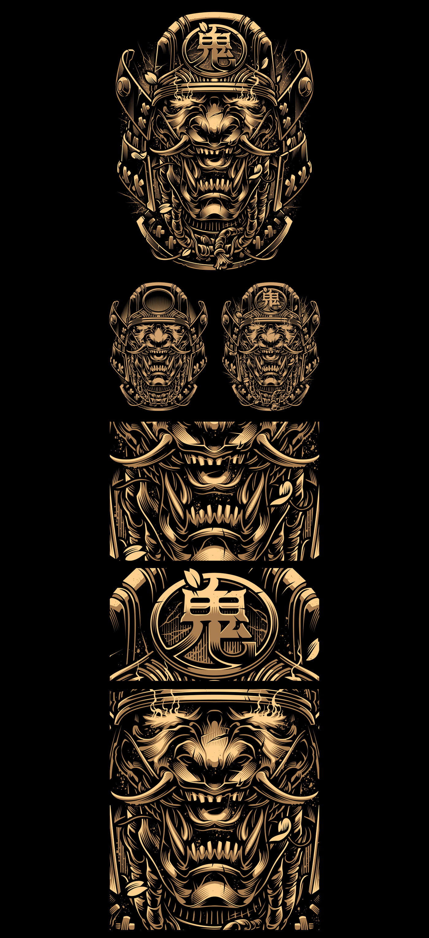 samurai Hannya oni demon tattoo Samurai Tattoo shogun Demon Samurai japan tattoo ronin