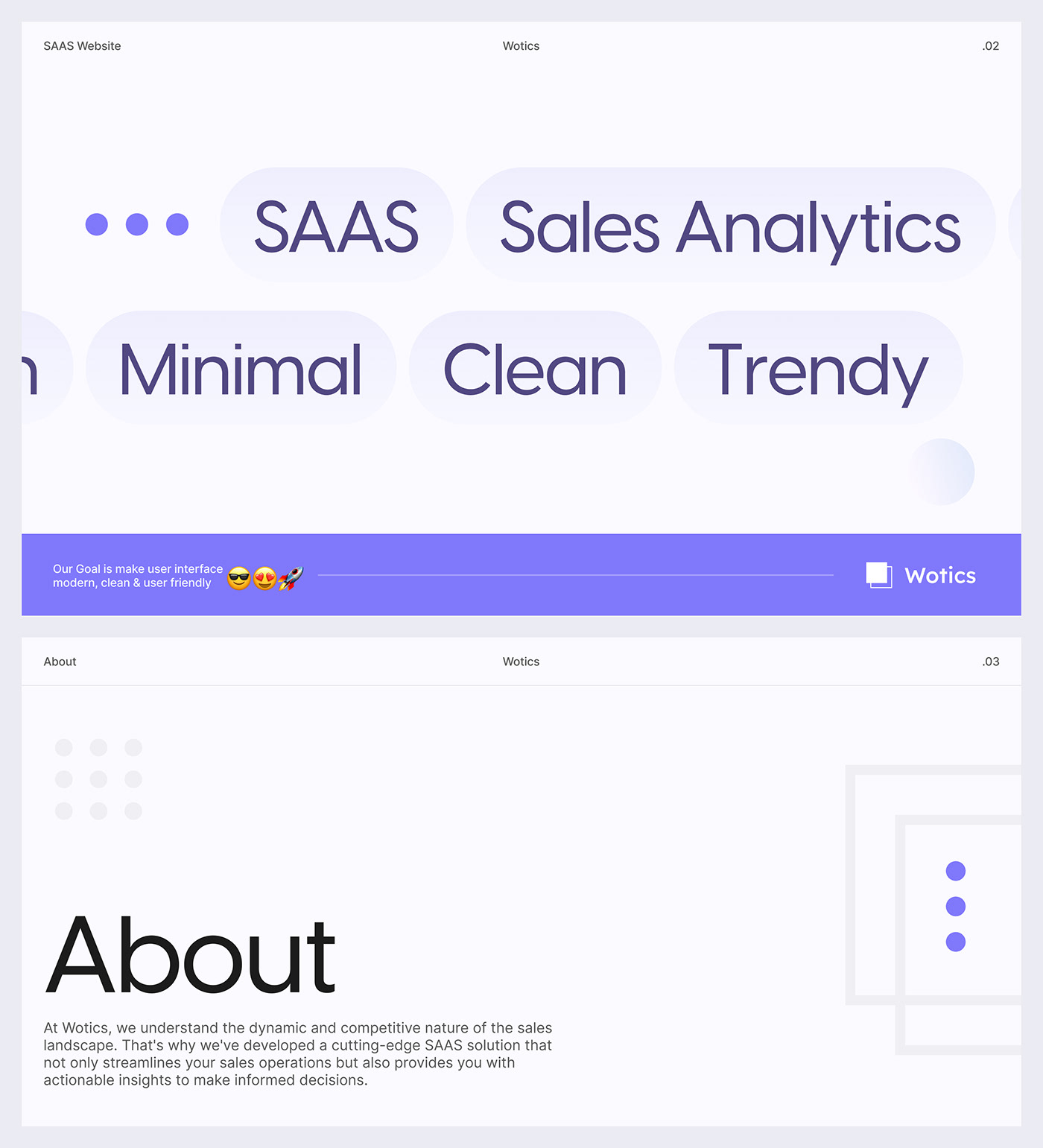 SAAS sales management landing page homepage ui design software Website design Platform