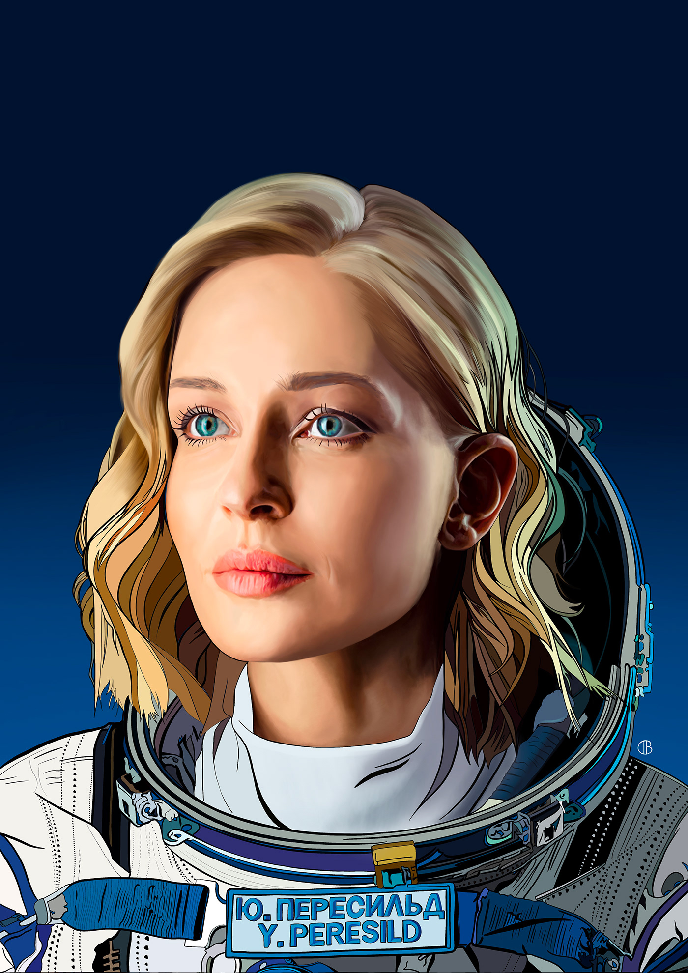 portrait digital actress Space  challenge