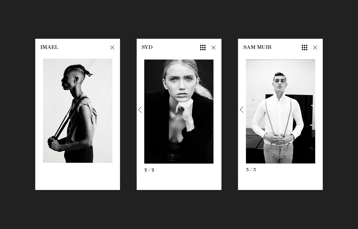 logo identity Photography  Website photographer digital black & white