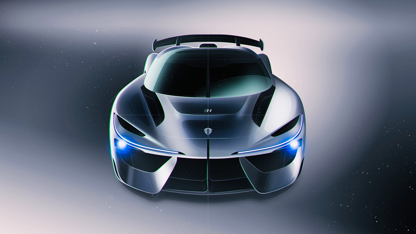 3D art Automotive design car design concept emrEHusmen keyshot Koenigsegg Render sketch