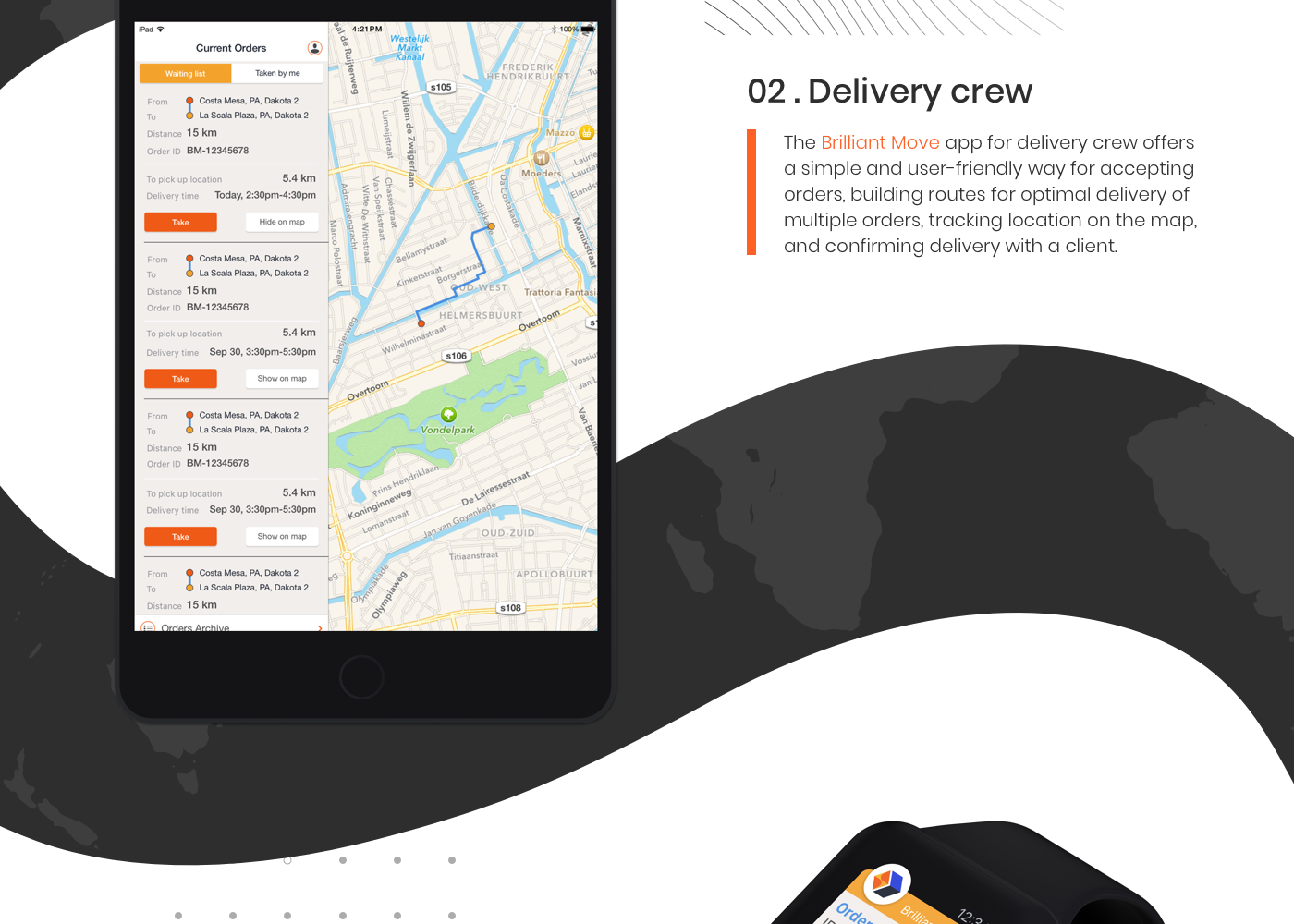 Mobile app Interface Interactions On-demand delivery delivery managing iOS App Development driver dashboard payment