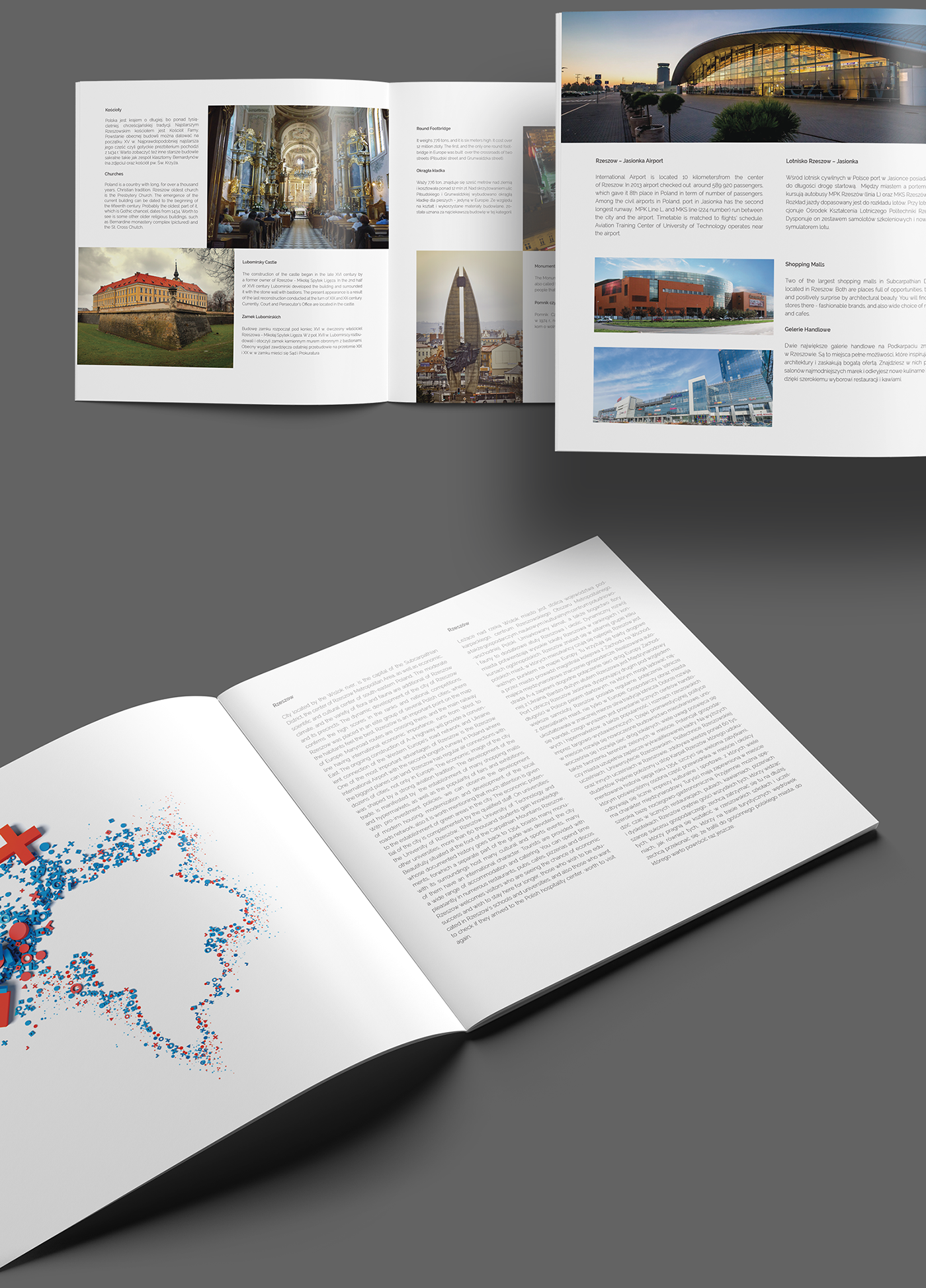 map catalog Guide tourist city rzeszow foldout minimal explore explore rzeszow print folder