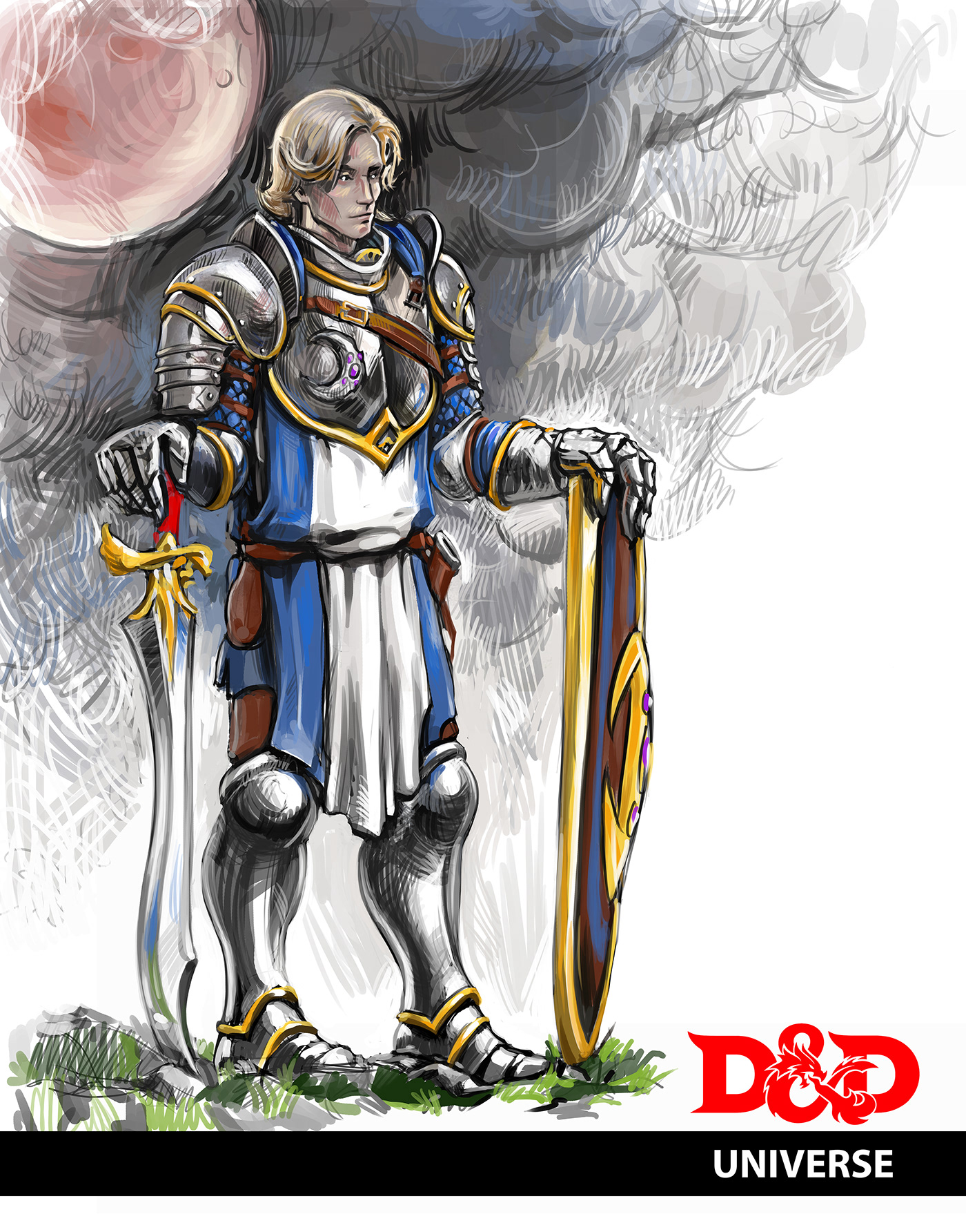 ILLUSTRATION  Digital Art  dnd rpg Character design  artwork Fantsy Dungeons and Dragons orc warcraft