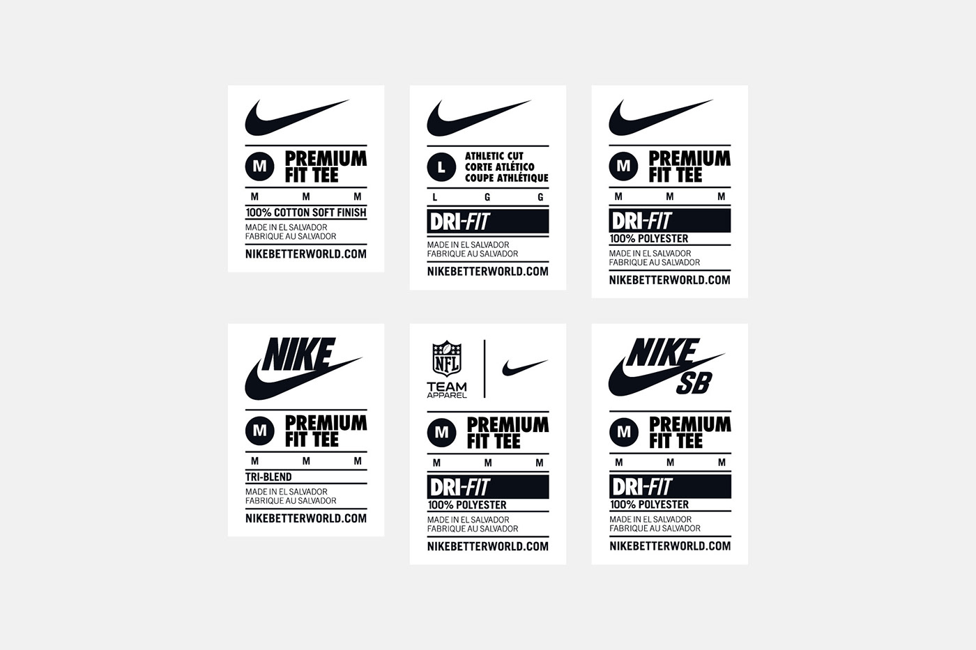 ruimte Memoriseren nadering Nike Global Label System on Behance