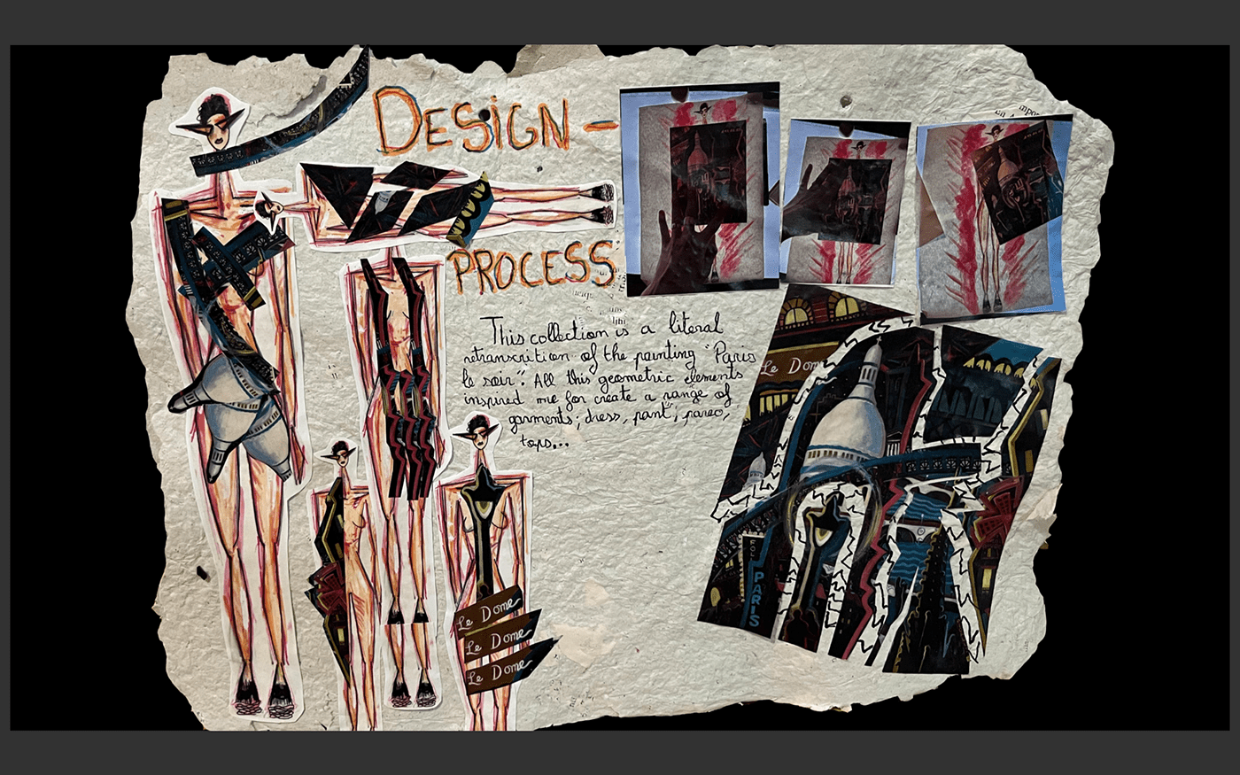 art artwork Clothing fashion design final project lois mailou jones sketch