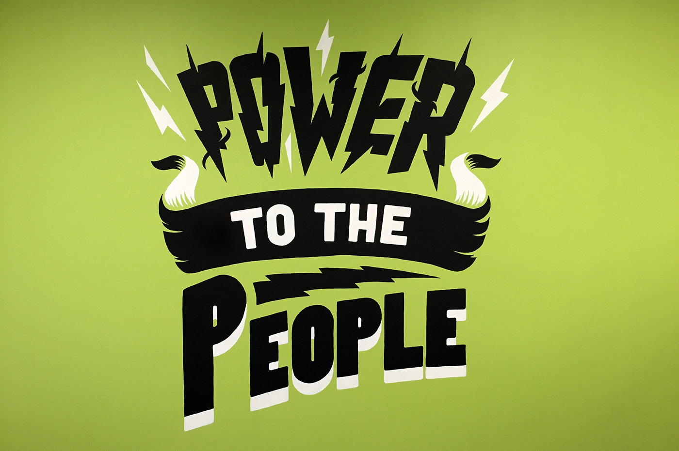 powershop power wall graphic studio design Spatial Design