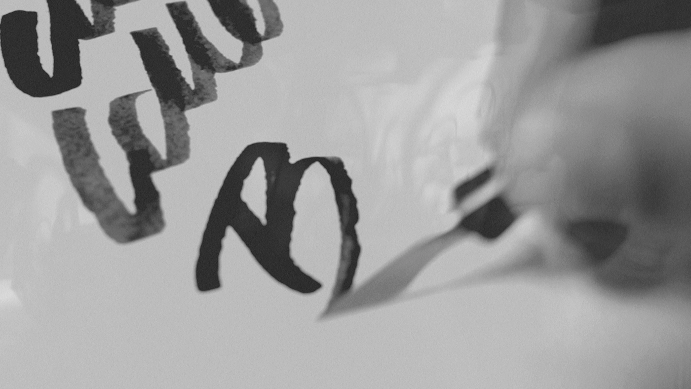 lettering brushpen Cubu letters type handmade Calligraphy  