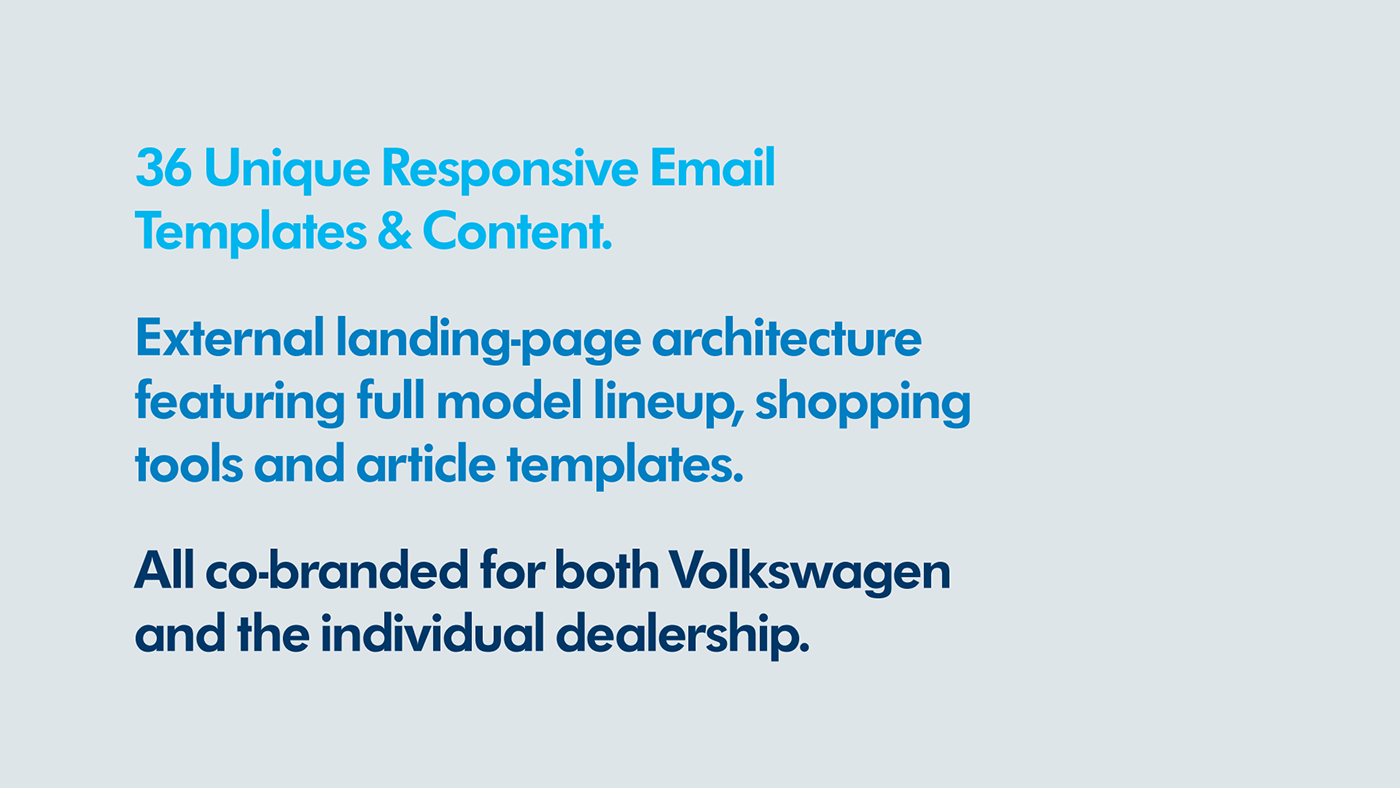 interactive Web UI ux volkswagen Auto automotive   car dealer dealership Email marketing   websites brand