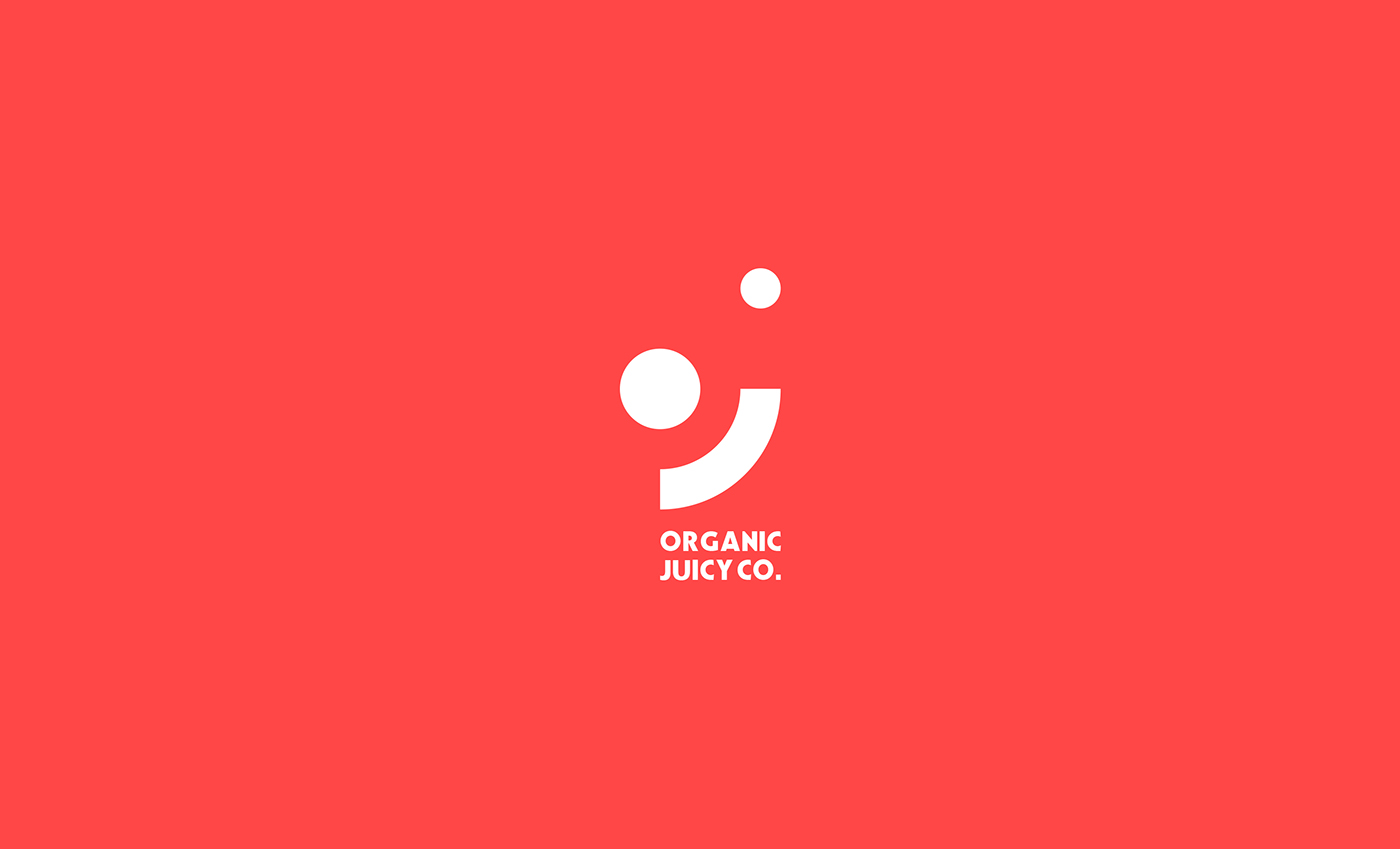 logo sticker icons Stationery juice organic design