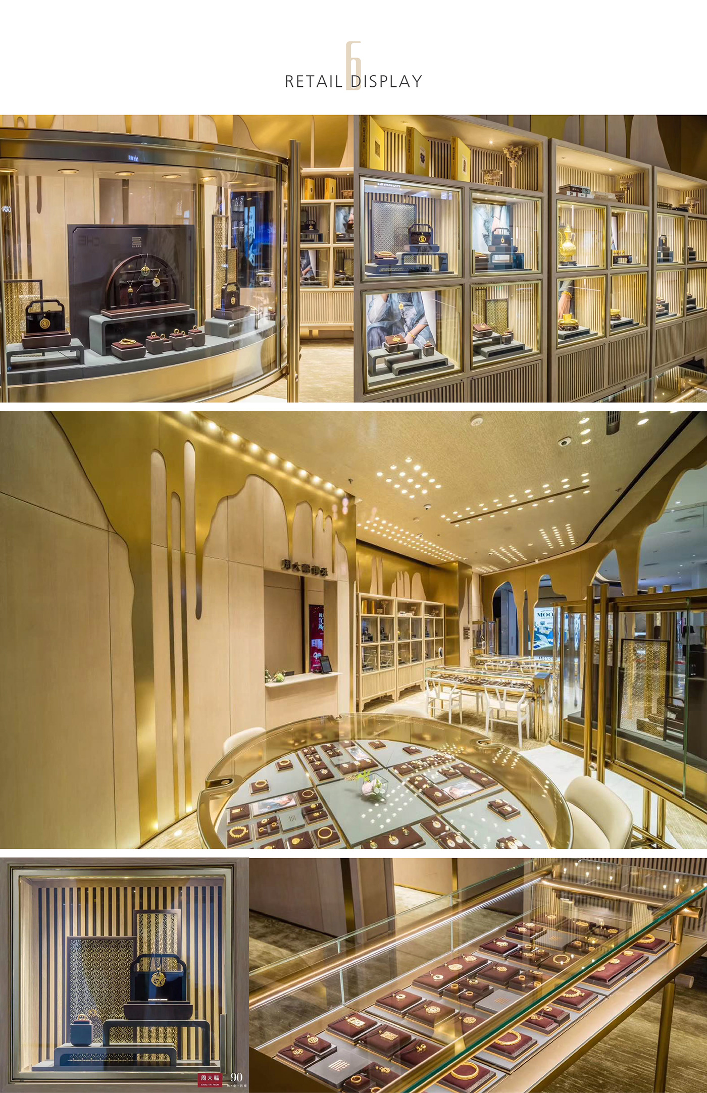 Accessory chinese Display gold hand HUA inheritance jewelry luxury traditional