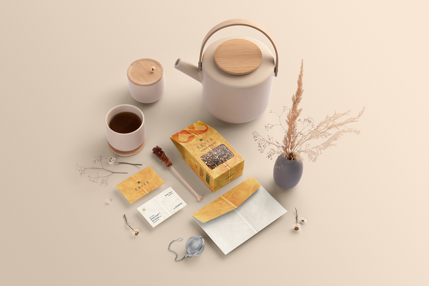 branding  fancy fresh herbal logo minimalistic modern Packaging