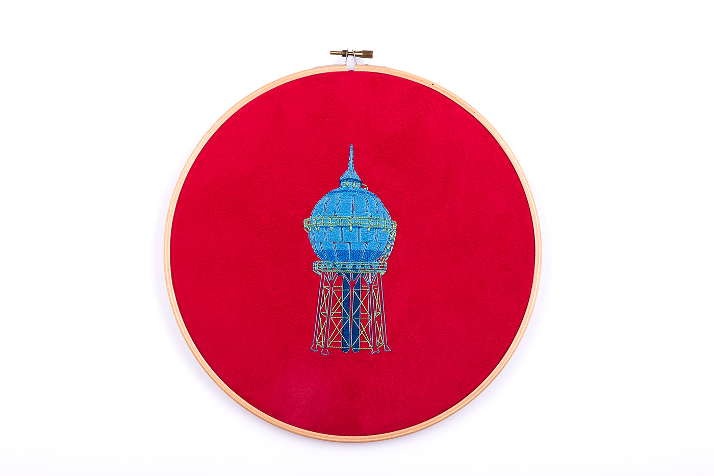 architecture Embroidery Becher Photography  fiber art textile color tower water contemporaryembroidery