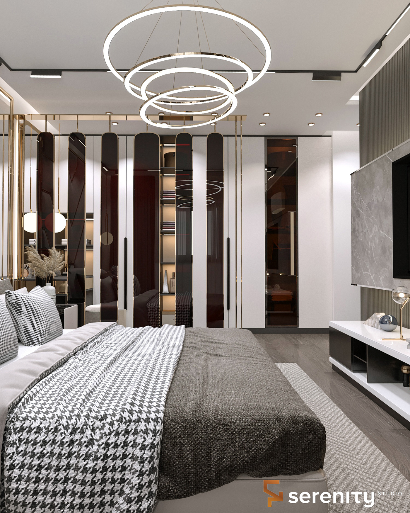 3ds max architecture corona interior design  master bedroom modern visualization