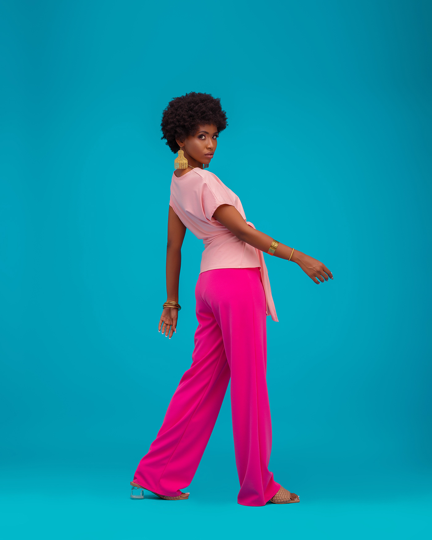 70s African Fashion afro black woman colour colour block kenya old school Retro Throwback