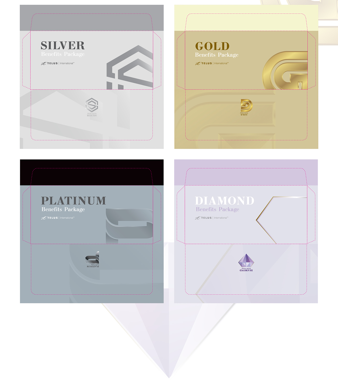 luxury logo corporate benefits packagedesign sophisticated gold silver Platinum diamond 