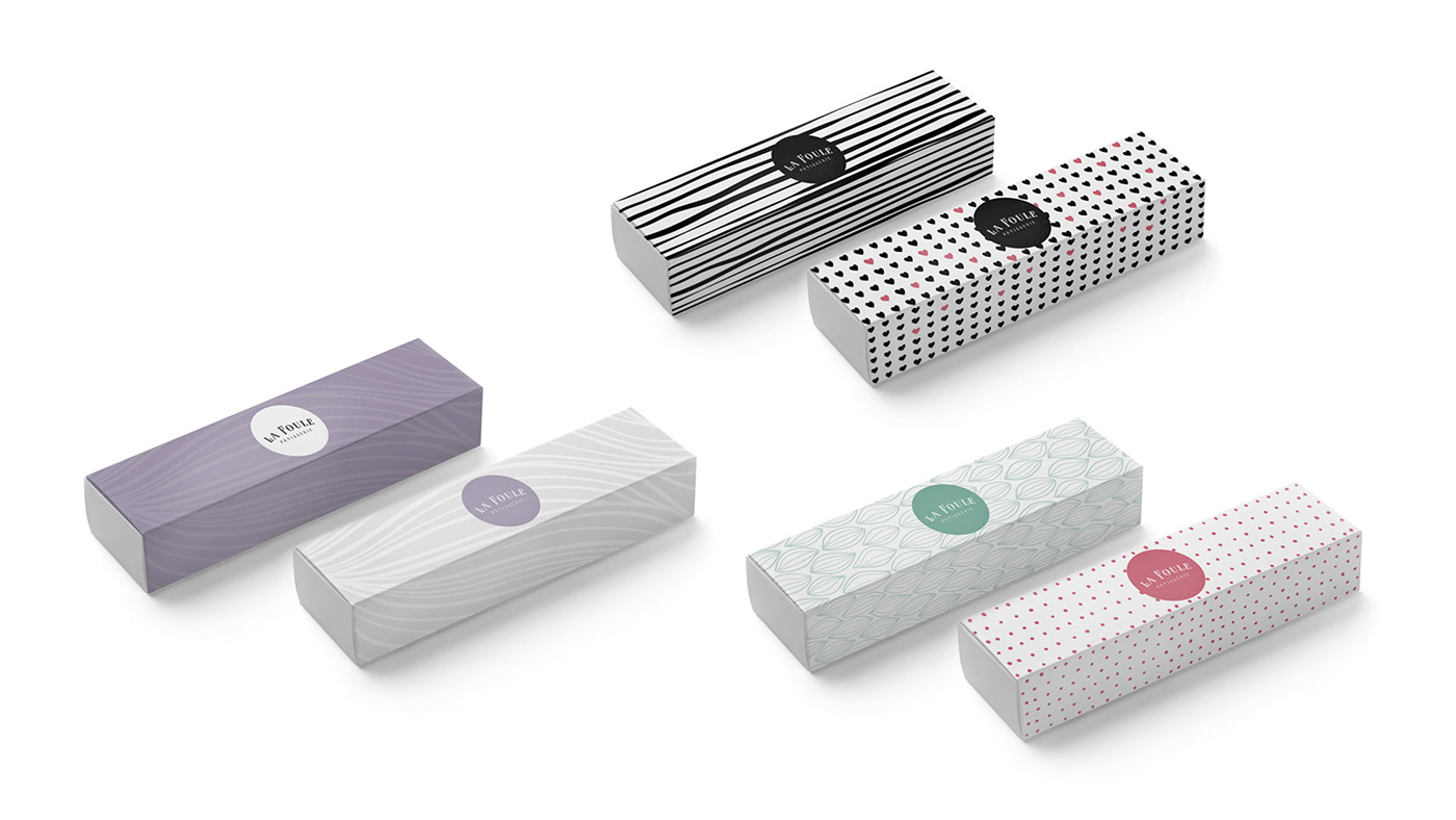 branding Patisserie French bakery macarons Retro la foule patisserie sweet