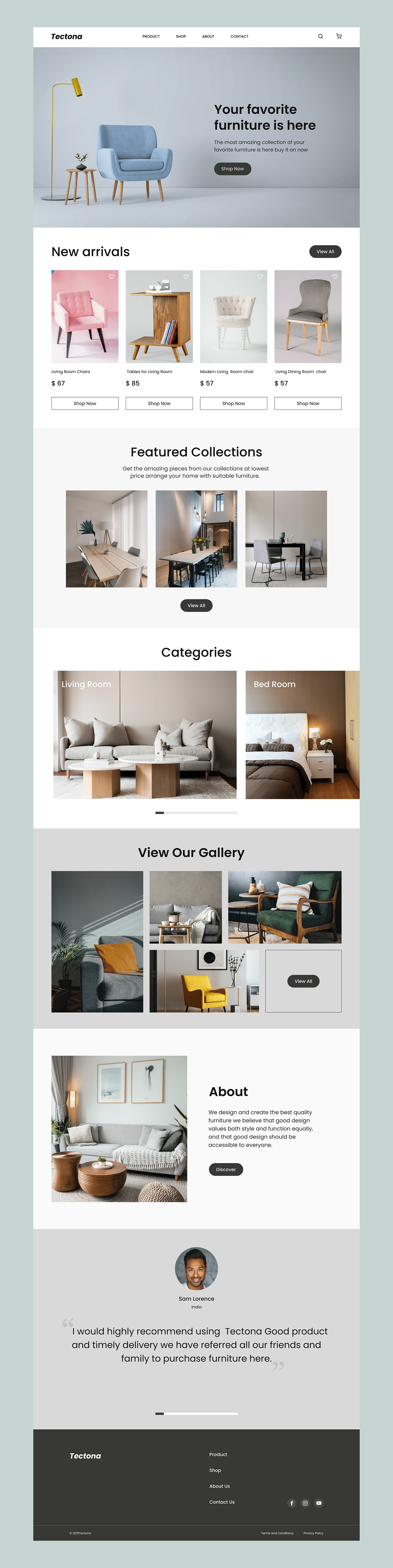 architecture Figma furniture landing page minimal modern simple ui design Web Design  Website