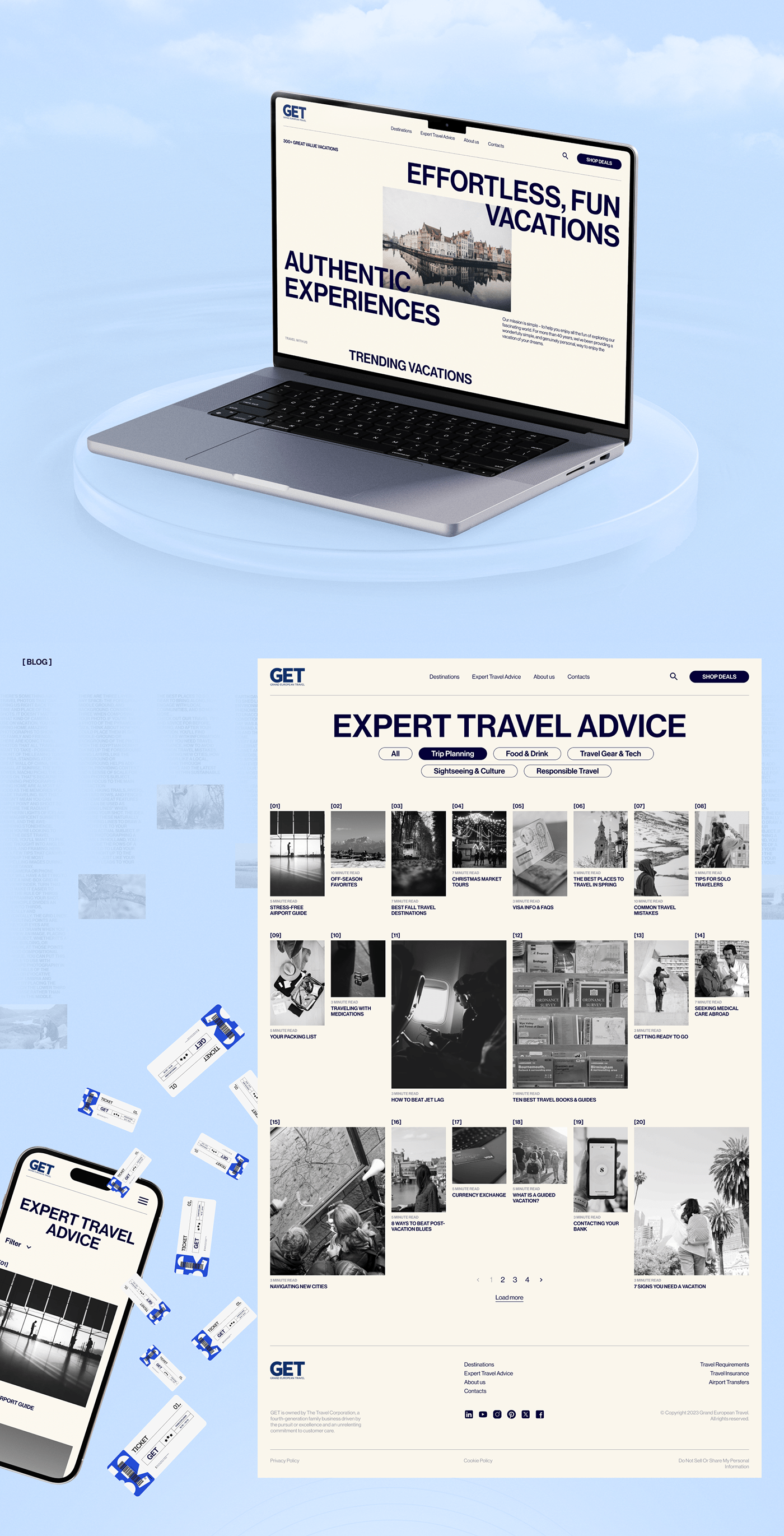 Travel travel agency Website UI/UX Web Design  corporate
